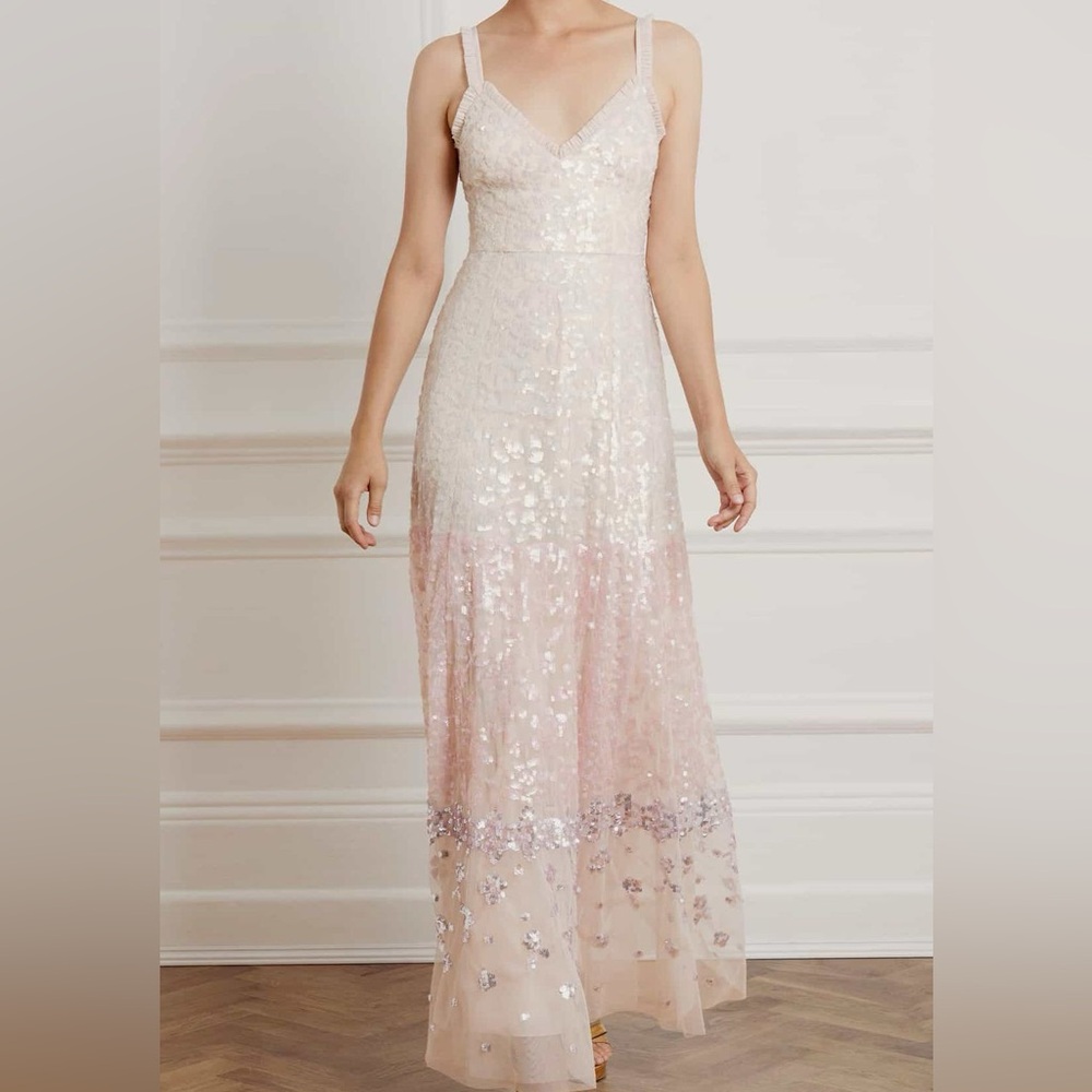 Needle Thread Sequin Patchwork Gown - image 1